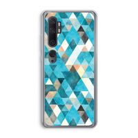 Gekleurde driehoekjes blauw: Xiaomi Mi Note 10 Pro Transparant Hoesje Gekleurde driehoekjes blauw: Xiaomi Mi Note 10 Pro Transparant Hoesje