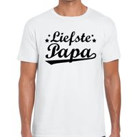 Liefste papa cadeau t-shirt wit heren - thumbnail