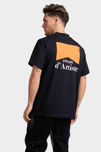 Croyez Fumes T-Shirt Heren Zwart/Oranje - Maat XS - Kleur: Zwart | Soccerfanshop