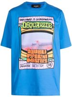 DSQUARED2 t-shirt en coton à imprimé graphique - Bleu