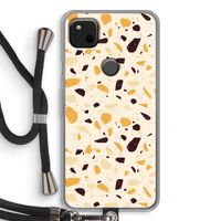 Terrazzo N°13: Pixel 4a Transparant Hoesje met koord