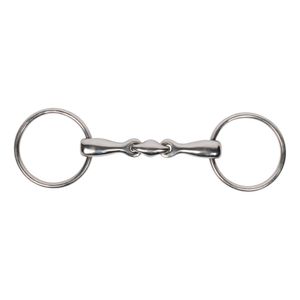 Pagony dubbel gebroken watertrens 18mm zilver maat:11.5cm