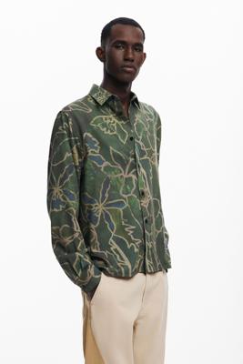 Overhemd met lange mouwen bos - GREEN - L