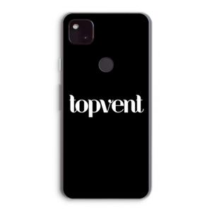 Topvent Zwart: Google Pixel 4a 5G Transparant Hoesje