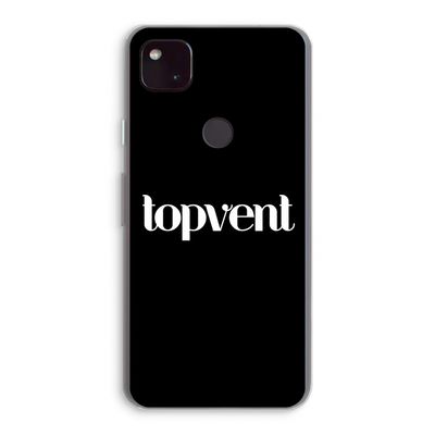 Topvent Zwart: Google Pixel 4a 5G Transparant Hoesje