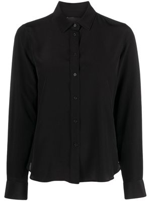Nili Lotan chemise Gaia en soie - Noir