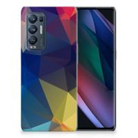 OPPO Find X3 Neo | TPU Hoesje | Polygon Dark