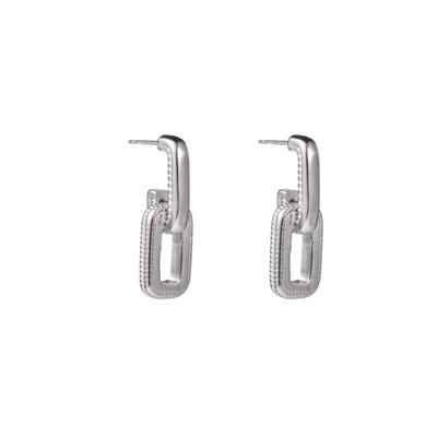 Go Dutch Label Oorbellen Double Link Zilver