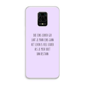 Gek: Xiaomi Redmi Note 10 Lite Transparant Hoesje