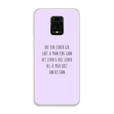Gek: Xiaomi Redmi Note 10 Lite Transparant Hoesje