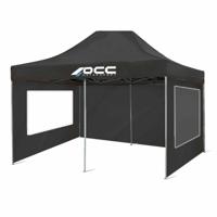 Tentmuur OCC Motorsport OCCCARP33 Zwart Oxford 420D 6 x 2 m Venster