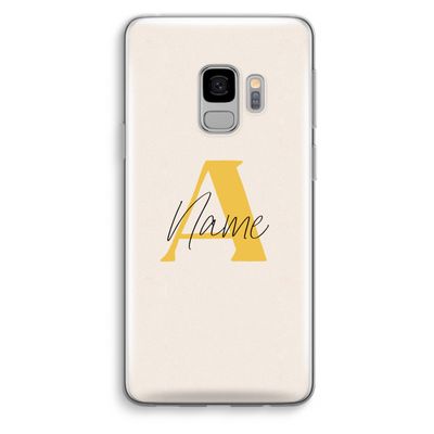 Amber Script: Samsung Galaxy S9 Transparant Hoesje