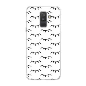 Wimpers: Samsung Galaxy A6 Plus (2018) Transparant Hoesje
