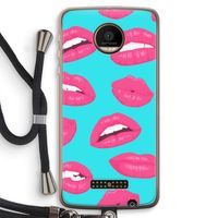 Bite my lip: Motorola Moto Z Force Transparant Hoesje met koord