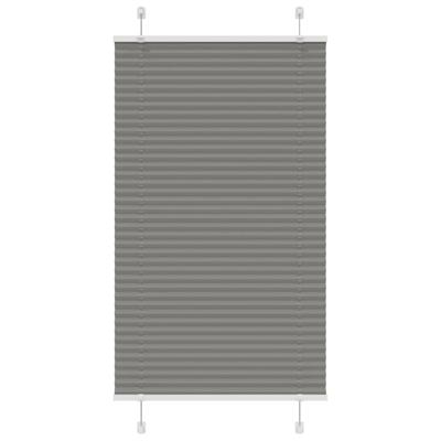 Pliss rolgordijn 80x150 cm stofbreedte 79,4 cm antraciet