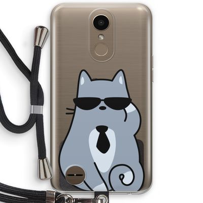 Cool cat: LG K10 (2017) Transparant Hoesje met koord