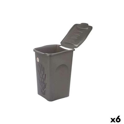 Wasmand Stefanplast Antraciet Plastic 50 L 37 x 56 x 39 cm 37 x 56 x 38,5 cm (6 Stuks)