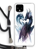 Yin Yang Dragons: Pixel 4 Transparant Hoesje met koord