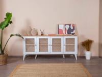 Dressoir GREY 4 deuren wit