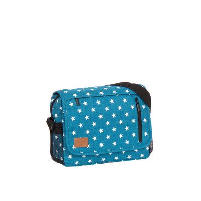 New Rebels ® Star25 - Medium Schoudertas A5 - Crossbodytas met flap - new blue with stars