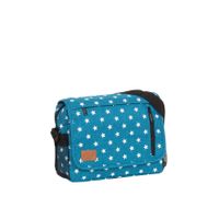 New Rebels ® Star25 - Medium Schoudertas A5 - Crossbodytas met flap - new blue with stars