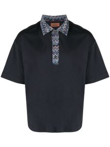 Missoni polo à chevrons - Bleu