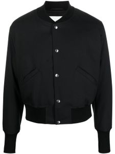 Jil Sander veste bomber à coupe courte - Noir