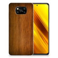 Xiaomi Poco X3 | Poco X3 Pro | Bumper Hoesje | Donker Hout