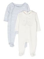 Kenzo Kids lot de deux pyjamas en coton - Blanc - thumbnail