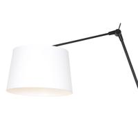 Steinhauer Verstelbare wand schemerlampPrestige Chic 50cm effen wit met zwart - 8186ZW