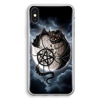 Volle maan: iPhone XS Transparant Hoesje