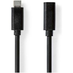 Nedis CCGL64010BK10 USB-kabel 2 m USB 3.2 Gen 1 (3.1 Gen 1) USB C Zwart