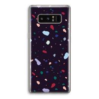 Dark Rounded Terrazzo: Samsung Galaxy Note 8 Transparant Hoesje Dark Rounded Terrazzo: Samsung Galaxy Note 8 Transparant Hoesje
