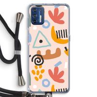 Abstract: Motorola Moto G9 Plus Transparant Hoesje met koord