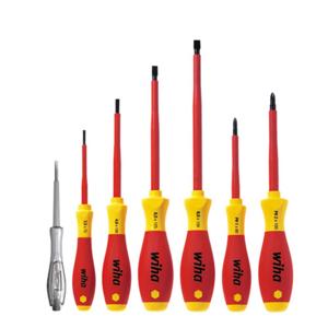 Wiha SoftFinish electric 320N K7 Schroevendraaierset VDE 7-delig Plat, Kruiskop Phillips