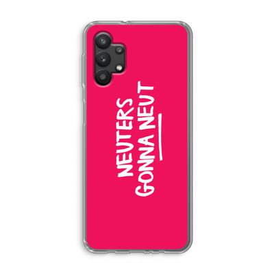 Neuters (roze): Samsung Galaxy A32 5G Transparant Hoesje