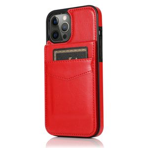 iPhone 14 Plus hoesje - Backcover - Pasjeshouder - Portemonnee - Kunstleer - Rood