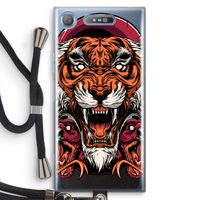 Tiger and Rattlesnakes: Sony Xperia XZ1 Transparant Hoesje met koord - thumbnail