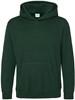 Just Cool JH001K Kids´ Hoodie - Bottle Green - 9/11 (L)