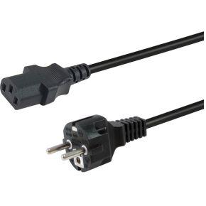 Equip 112110 electriciteitssnoer Zwart 1,8 m CEE7/7 IEC C13
