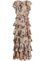 Ulla Johnson robe en soie Freja à fleurs - Tons neutres