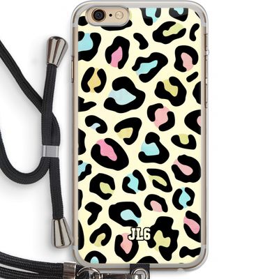 Leopard pattern: iPhone 6 PLUS / 6S PLUS Transparant Hoesje met koord