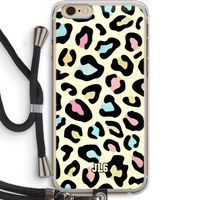 Leopard pattern: iPhone 6 PLUS / 6S PLUS Transparant Hoesje met koord