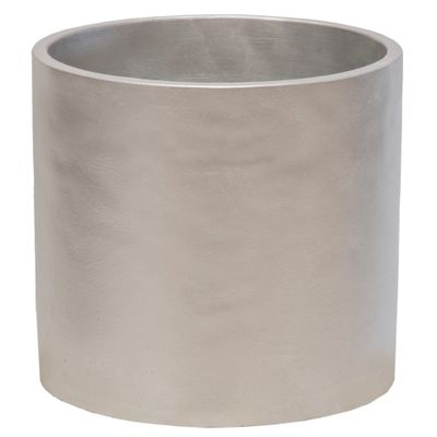 Plantenpot/bloempot - keramiek - zilver - D11 x H10 cm Plantenpot/bloempot - keramiek - zilver - D11 x H10 cm