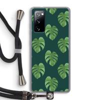 Monstera leaves: Samsung Galaxy S20 FE / S20 FE 5G Transparant Hoesje met koord - thumbnail