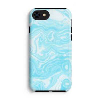 Waterverf blauw: iPhone SE 2020 Tough Case