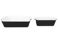 SILVERCREST Ovenschalen (Set van 2 klein/zwart)