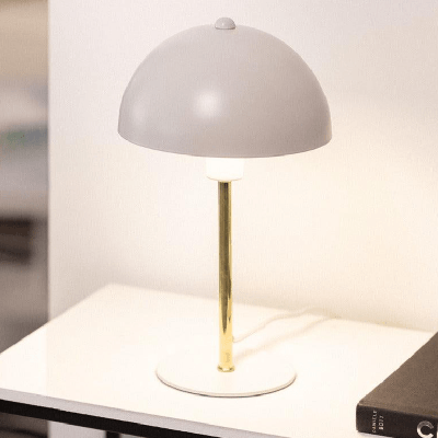 Tafellamp wit goud &apos;Wave&apos; modern e14 fitting 300= Cmm