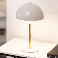 Tafellamp wit goud &apos;Wave&apos; modern e14 fitting 300= Cmm