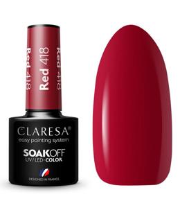 Claresa uv/led gellak 5ml red 418 take me to the river